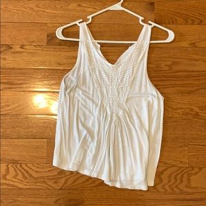 Forever 21 white detailed tank top